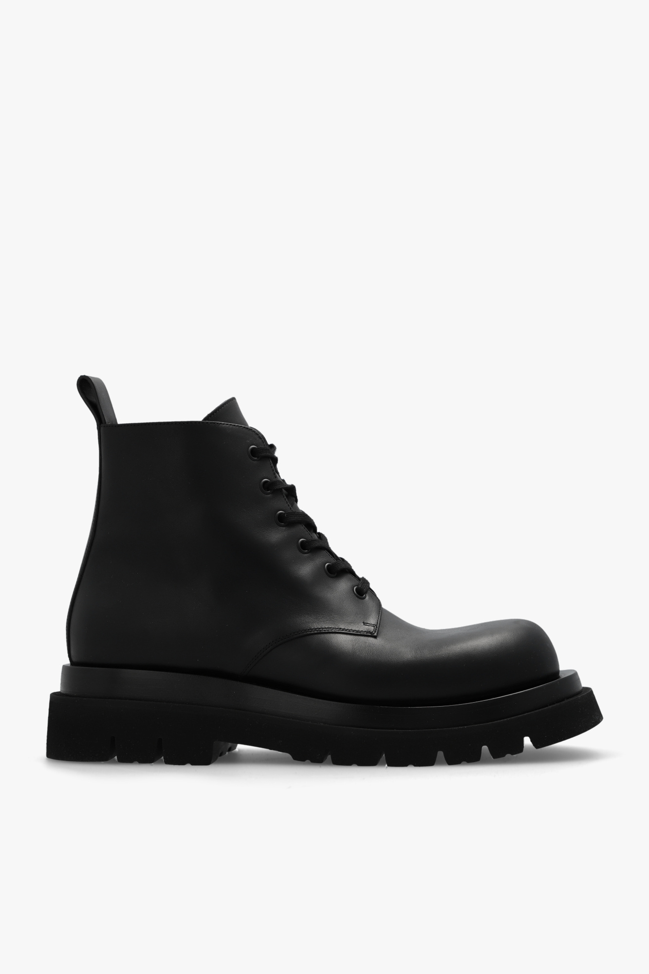 GenesinlifeShops LC - Black 'Lug' combat boots Bottega Veneta